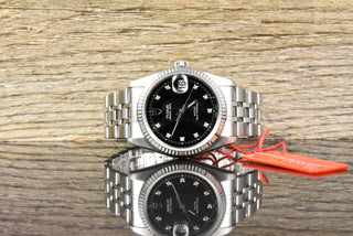 Tudor Prince Date 74034N Diamond Dial - Stahl Weißgold Medium 34MM - Automatik