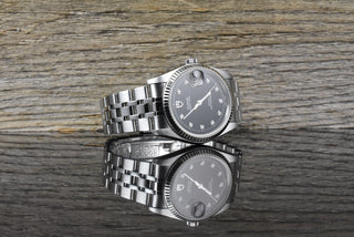 Tudor Prince Date 74034N Diamond Dial - Stahl Weißgold Medium 34MM - Automatik