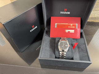 Tudor Prince Date Day 76200 Black Dial Automatik Box & Papiere 2010