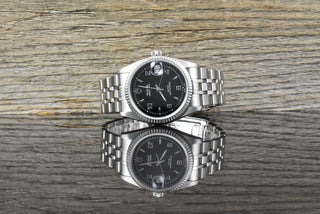 Tudor Prince Date 74034 Stahl & Weißgold Black Arabic Dial - Automatic