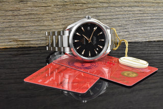 Omega Seamaster Aqua Terra 150M Co Axial 41MM Black Wave Dial & Rosé Gold Hands - Full Set 2020