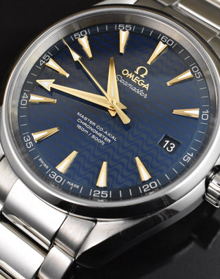 Omega Seamaster Aqua Terra 150M Master Co-Axial 42MM New Style Blue Wave Dial Full Set