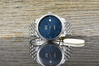 Omega De Ville Prestige Co Axial Blue 39,5MM Automatic - Full Set 2017