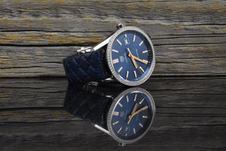 TAG Heuer Carrera Lady Diamond Quarz 39 MM Blue Dial / Diamond Bezel