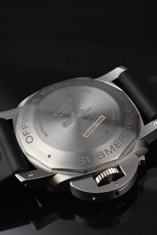 Panerai Luminor Submersible 1950 3 Days Automatic Left-Hand Clous-de-Paris Dial - Titanium PAM00569 Full Set 2015