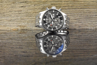 IWC Fliegeruhr Spitfire Chronograph Pilot Chronograph Grey Dial - Full Set 2019