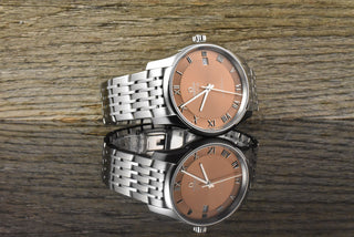 Omega De Ville Hour Vision Co-Axial Master Chronometer Salmon Sunburst Dial 433.10.41.21.10.001