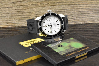Breitling Superocean Heritage 42 Stratus Silver Dial A1732124 Black Rubber