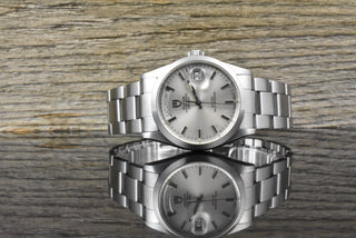 Tudor Prince Date 76200 By Rolex Vintage Tritium & Brezel Strap