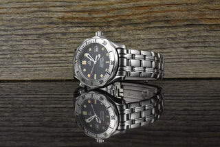 Omega Seamaster Diver 300M Mid Size Quarz 2562.80 Blue Wave Vintage 1997