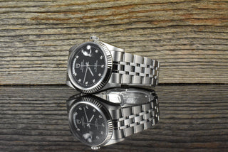 Tudor Prince Date 76214 MINT Black Diamond Dial Automatic B&P 2017