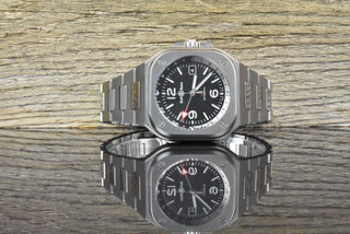 Bell & Ross BR 05 GMT Black Dial unpoliert BR05G-BL-ST/SST Full Set