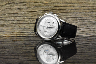 Jaeger-LeCoultre Master Chronograph Q1538420 Silver Dial Automatic B&P