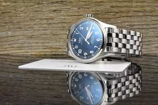 IWC Fliegeruhr Mark XVIII Le Petit Prince / Blue Dial Automatik Full Set 2017