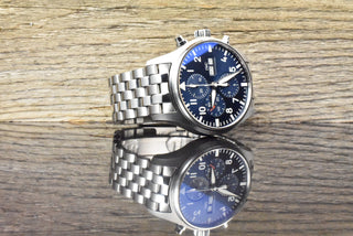 IWC Fliegeruhr Chronograph Le Petit Prince Blue Dial Automatic Full Set 2021