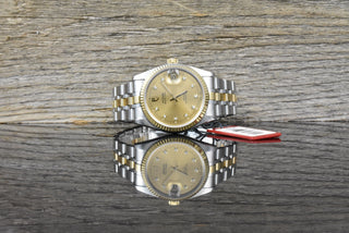 Tudor Prince Date 74033 · Stahl/Gold · Diamond Dial · Medium · 34 mm