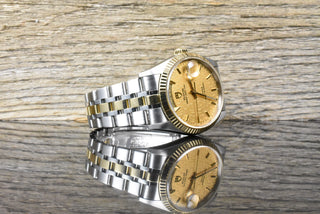 Tudor Prince Date Day 76213 SERVICE 2026 - Gold Linen Dial - Stahl Gold - 36MM