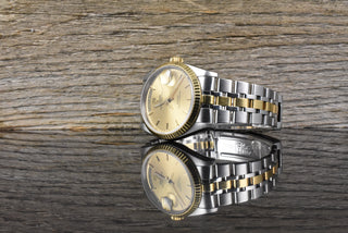 Tudor Prince Date Day 76213 Gold Dial - unpoliert - 36MM - Stahl Gold - Automatik