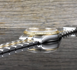 Tudor Prince Date Day 76213 Gold Dial - unpoliert - 36MM - Stahl Gold - Automatik