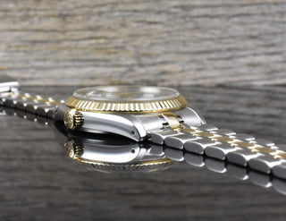 Tudor Prince Date Day 76213 Black Dial - Stahl Gold - 36mm - Automatik