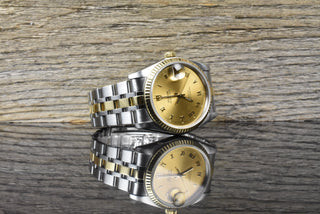 Tudor Prince Date Service 2026 - 74033 Gold Roman Dial - Stahl Gold - Medium
