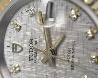 Tudor Princess 92413 by Rolex - Diamond Dial - Automatic - Stahl Gold