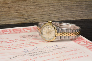 Tudor Princess 92413 by Rolex - Diamond Dial - Automatic - Stahl Gold