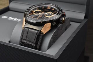 TAG Heuer Carrera Calibre Heuer 02 Roségold / Ceramica Skeleton 45MM Chronograph 2021 Full Set