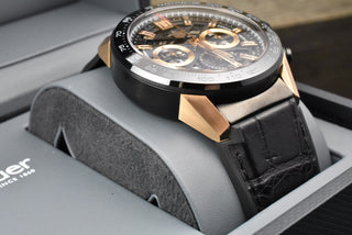 TAG Heuer Carrera Calibre Heuer 02 Roségold / Ceramica Skeleton 45MM Chronograph 2021 Full Set