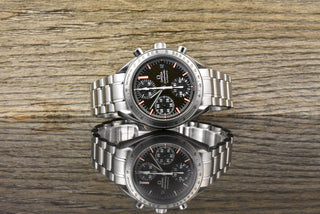 Omega Speedmaster Racing Date 39 Limited Michael Schumacher 3519.50 Carbon Dial Full Set