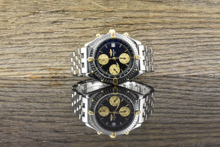 Breitling Chronomat A13050.1 Service Stahl / Gold - Vintage Full Set 1999