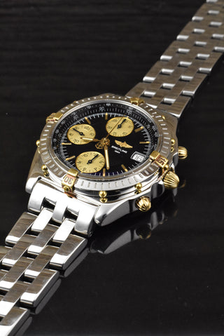 Breitling Chronomat A13050.1 Service Stahl / Gold - Vintage Full Set 1999