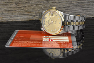 Tudor Prince Date Day 76213 Golden Diamond Dial Automatik B&P 2010