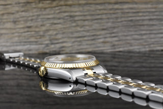 Tudor Prince Date Day 76213 Gold Linen Diamond Dial Automatik