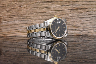 Tudor Prince Date 74033 MINT / NEUWERTIG - MEDIUM 34MM Stahl Gold - Full Set