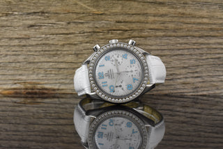 Omega Speedmaster Reduced MOP Dial / Diamond Bezel 3835.71.33 Full Set