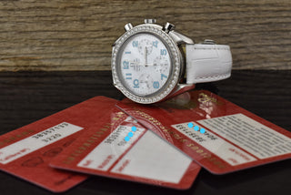 Omega Speedmaster Reduced MOP Dial / Diamond Bezel 3835.71.33 Full Set