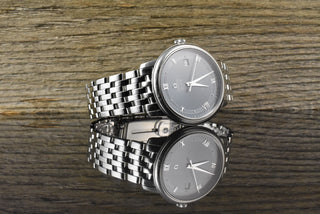 Omega De Ville Prestige Co-Axial 40MM Vintage Blue Automatik B&P