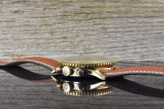 Breitling Navitimer Cosmonaute 809 Gold Plated - Authentic Vintage Handaufzug