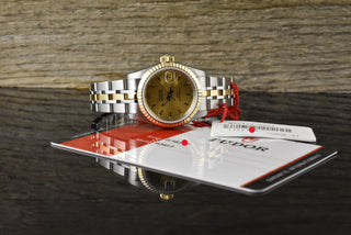 Tudor Prince Date Princess Date 92413 Gold Dial Automatik - Card 2020