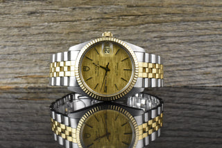 Tudor Prince Oysterdate 75203 by Rolex Automatic Gold Linen Dial Tritium 1983
