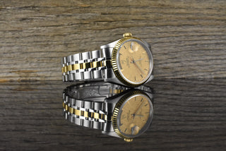 Tudor Prince Date Day 76213 Automatik Stahl / Gold - Linen Dial - 2016