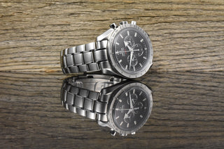 Omega Speedmaster Broad Arrow 1957 Black Dial Automatik - Full Set