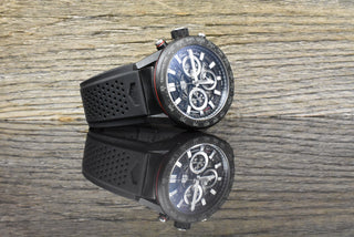 TAG Heuer Carrera 02 Carbon Skeleton Chronograph 45MM SERVICE 2026 B&P 2019
