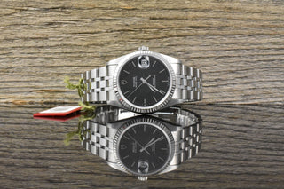 Tudor Prince Date 74034 NOS / UNGETRAGEN Black Dial - Full Set 2002