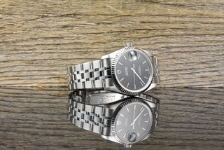 Tudor Prince Date 74034 NOS / UNGETRAGEN Black Dial - Full Set 2002