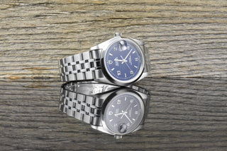 Tudor Prince Date 74000N NOS / UNGETRAGEN Blue Dial - Full Set 2007