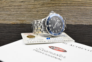 Omega Seamaster Diver 300 M 40th Anniversary James Bond Limited Edition Vintage B&P 2003