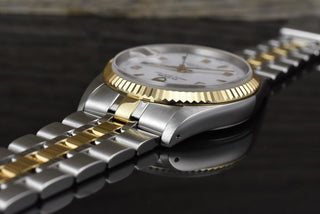 Tudor Prince Date Day 76213 Very Rare White Dial Automatik - Full Set