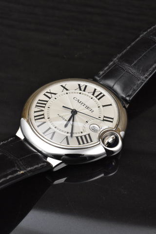 Cartier Ballon Bleu 42mm Automatik W69012Z4 / 3765 Stahl